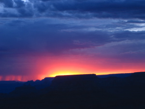 sunset at grand canyon